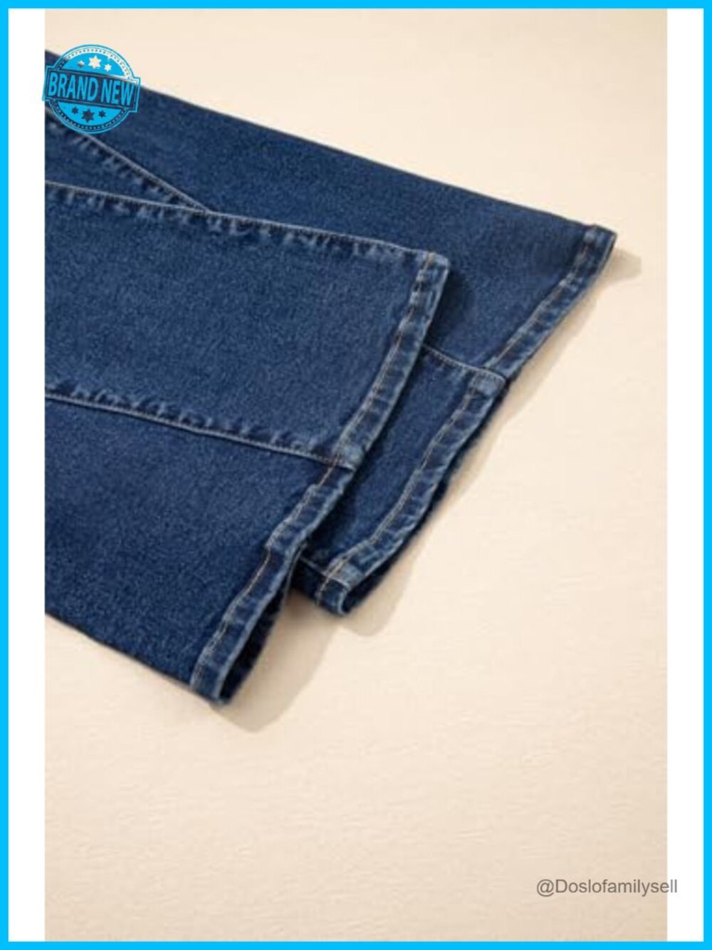 High Waisted Flare Jeans Stretchy Bell Bottom Wide Leg Denim Pants - Picture 6 of 6